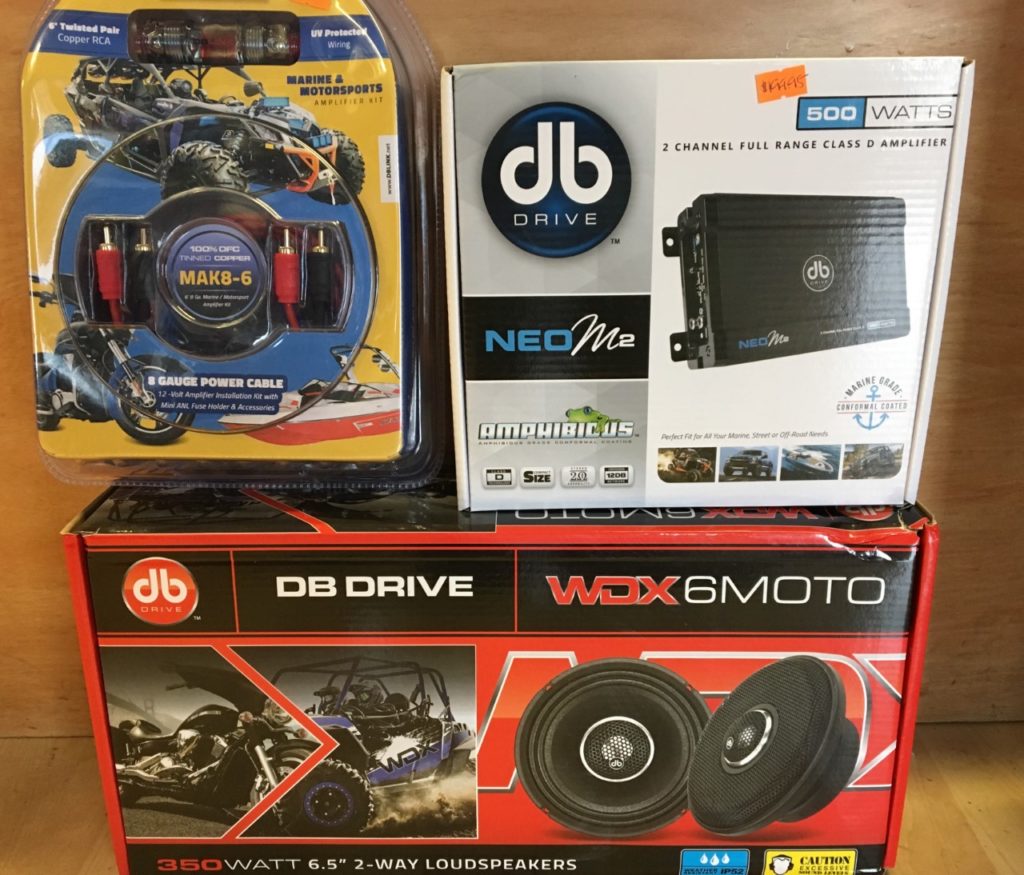 DB DRIVE WDX6MOTO Speaker & Amplifier Package Extreme Motorcycle Audio